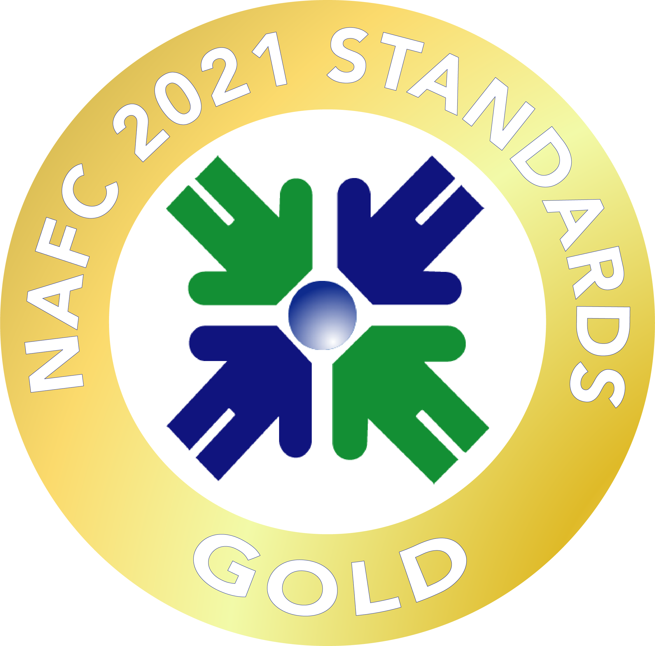 2021 NAFC Standards Seal Gold transparent background